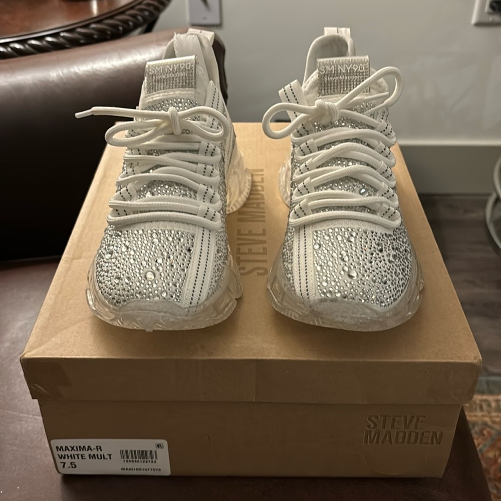 Steve Madden Maxima Rhinestone Sneakers
